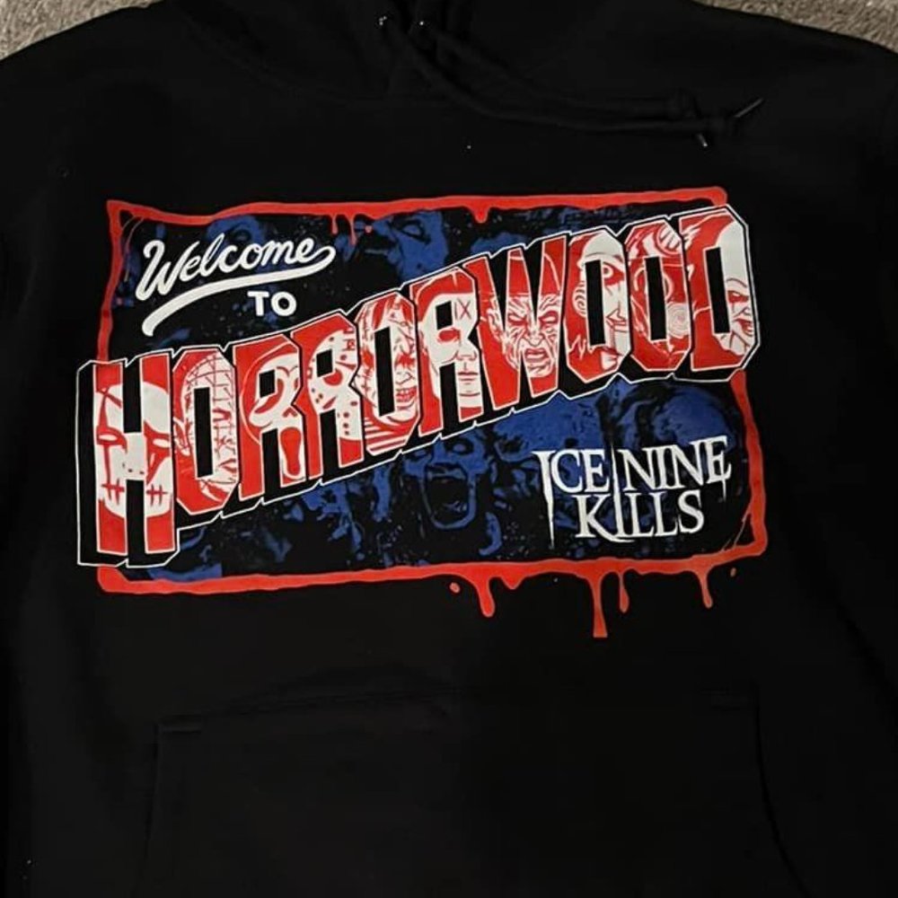 Ice Nine Kills Trinity of Terror Part 3 Tour Welcome to Horrorwood Hoodie - M